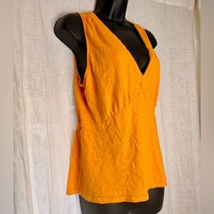 💥3/$30💥Banana Republic Mustard Yellow Cotton Empire Tank Top Office Festival